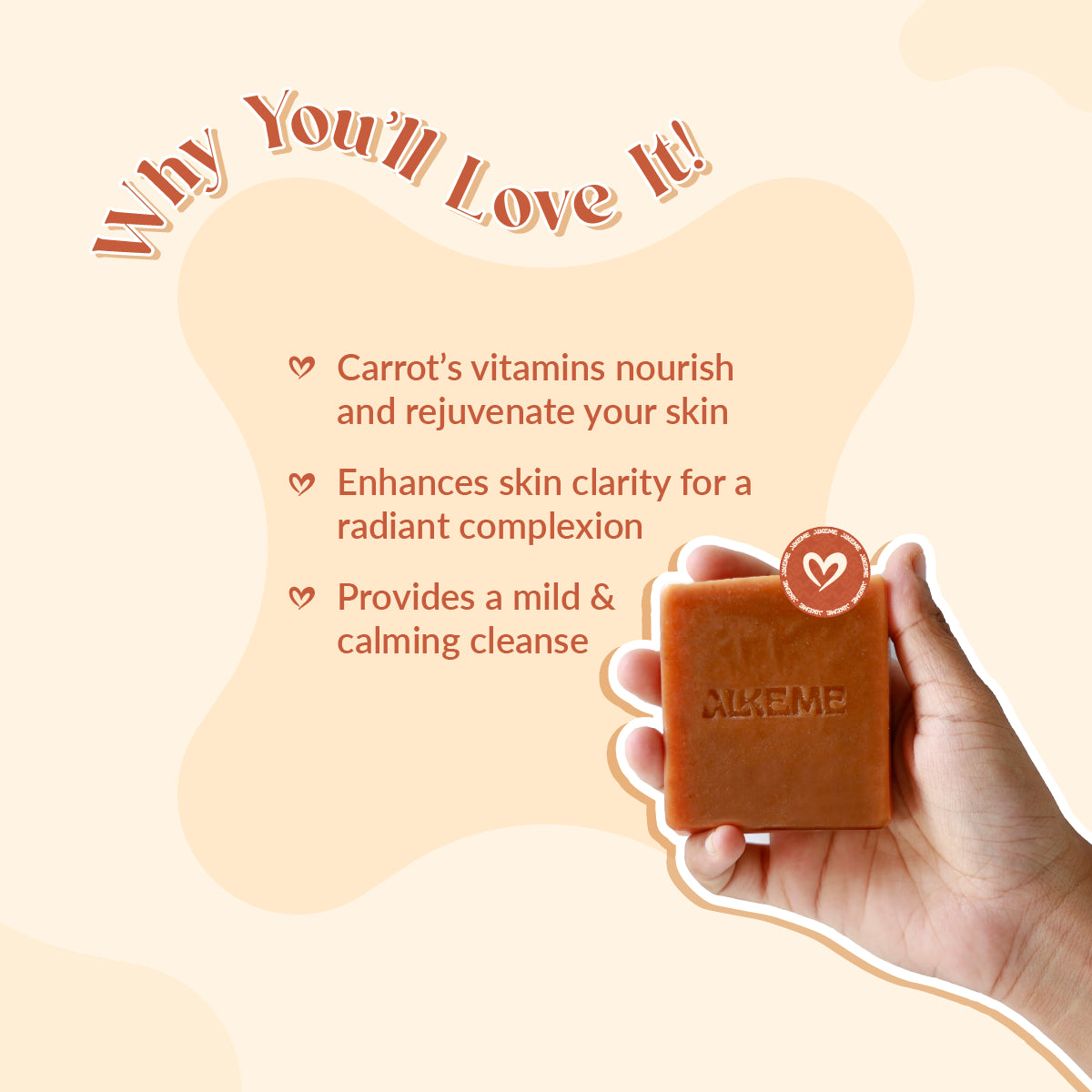 Carrot Soap for Brighter Skin | Sun Kissed Radiance